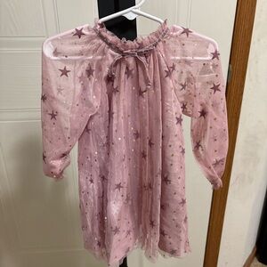 Cat & Jack Pink Tulle Dress with Stars